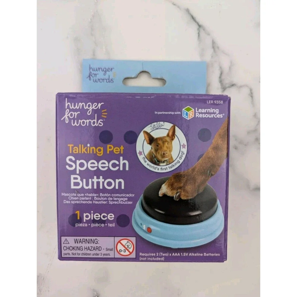 Talking Pet : Hunger For Words - 1 Piece Set of Recordable Speech Button
